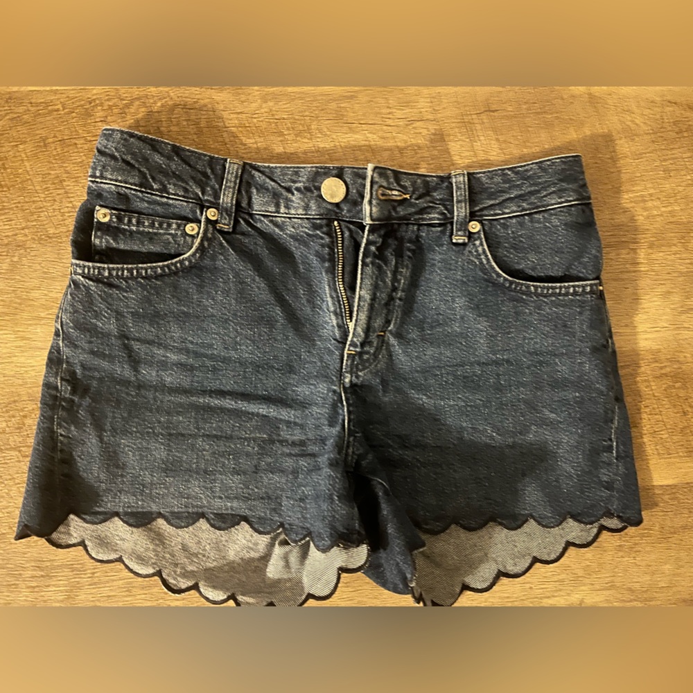 Maje Dark Blue Denim Shorts